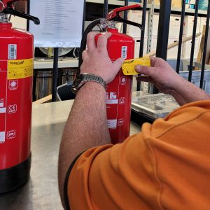 Keuren van uw brandblussers